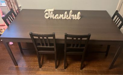 IKEA table & 4 chairs