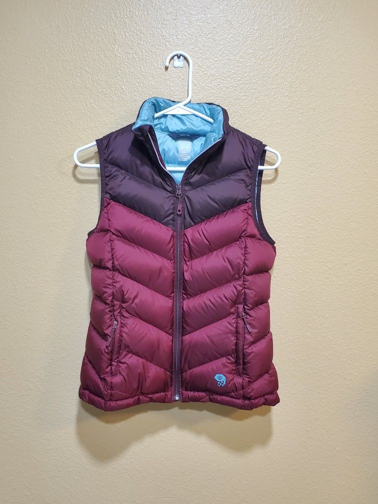 Women Mountain Hard Wear Q Shield 650 Down Quilted Puffer Vest Outdoor Sz XS