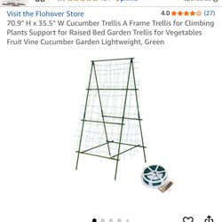 New Open Box A Frame Garden Trellis