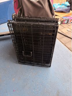 2 dog cages
