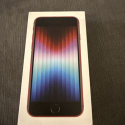 Brand New Apple iPhone SE 3rd Gen 64gb For Cricket Only Product Red Color A2595