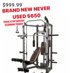Full Home Gym Marcy Machine SM—4008 Never Used