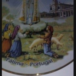 New Our Lady Of Fatima Plate 