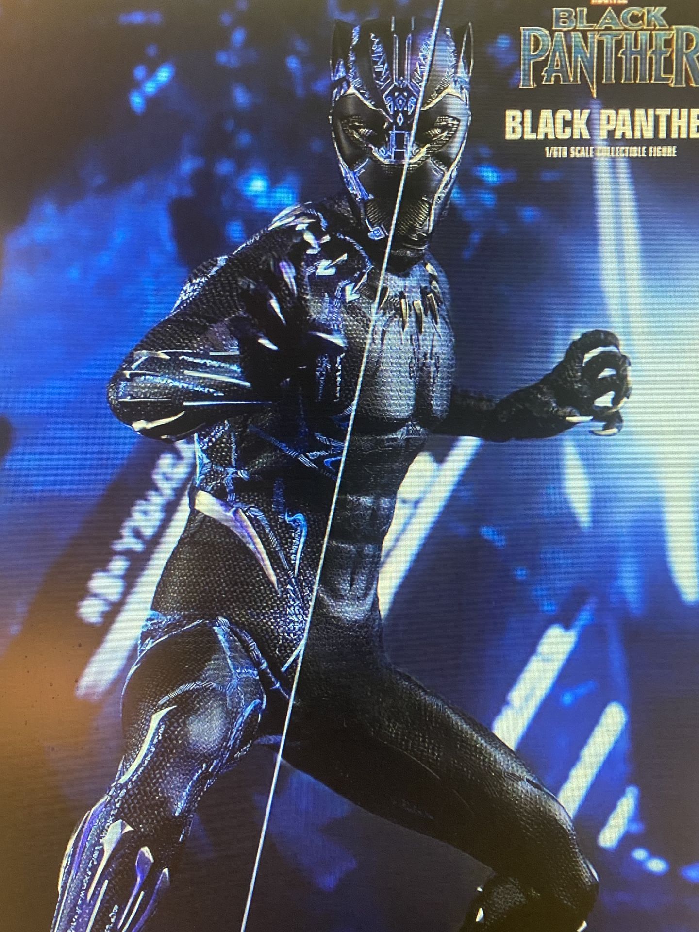 Black Panther Sixth Scale Figure Hot Toys Sideshow New In Box Avengers Mms470