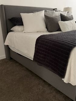 Joss & Main Cali King Bed Frame - Gray