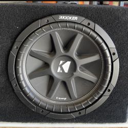 kicker comp 12 single with Rockford Fosgate R2-250X1 amp