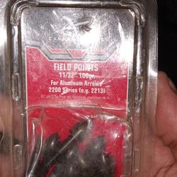 New Factory Carbon Express Field Points 11/32" 100 Gr For Aluminum Arrows