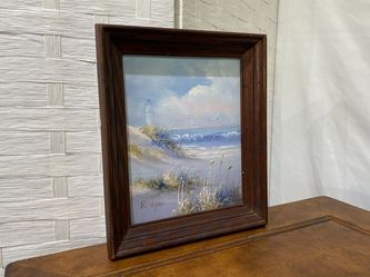 Petite Lighthouse Original Oil Painting