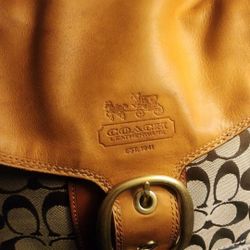 Coach  Signature Flap Bag Vintage  $200