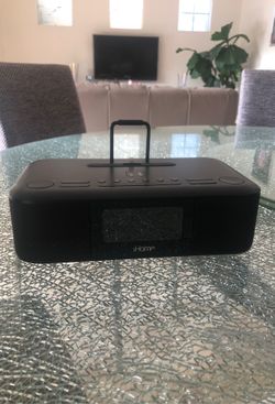 iHome iDL95 Lightning Dock Clock Radio & USB Charge/Play for iPhone/iPad