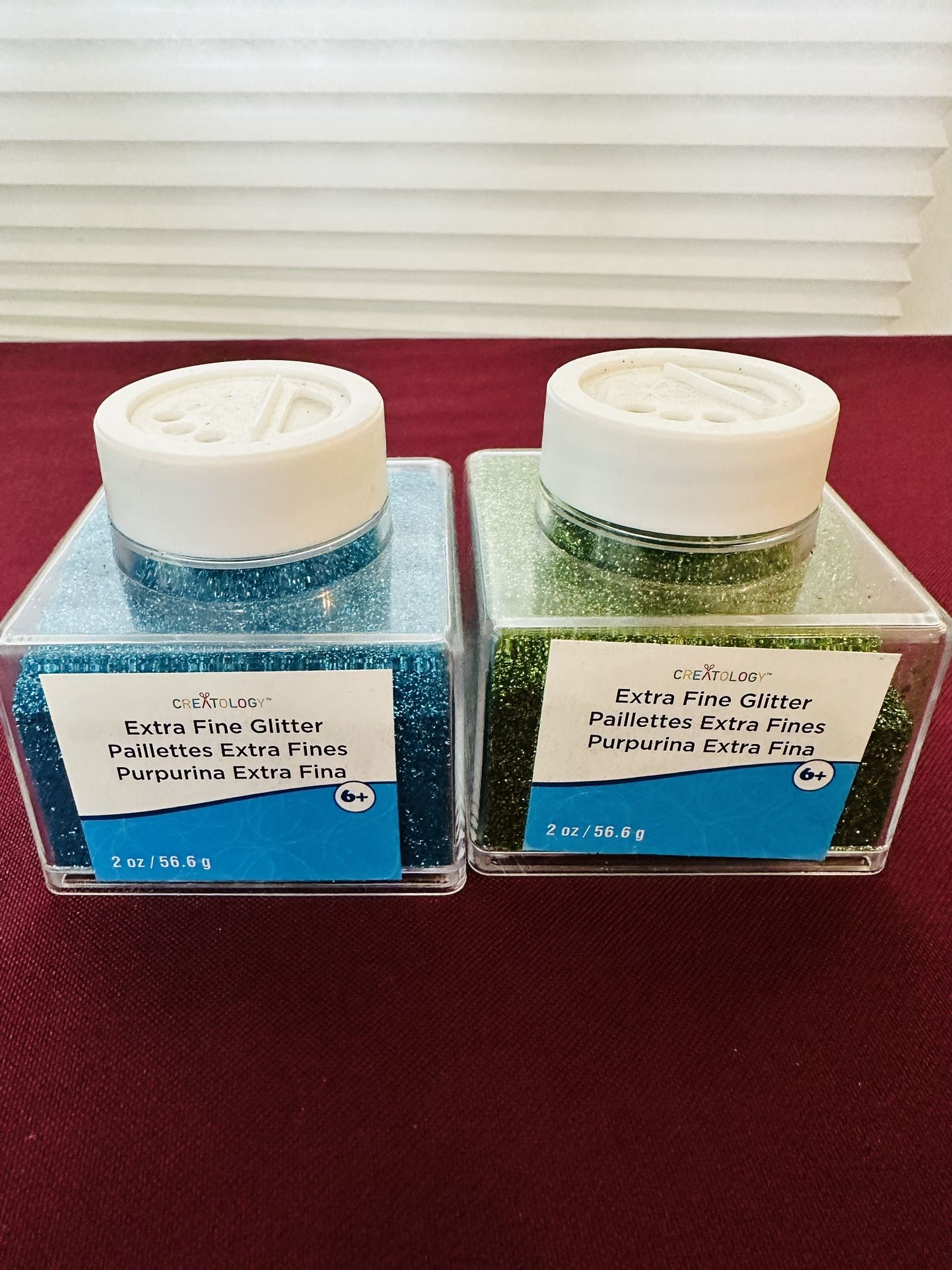 Creatology Extra Fine Glitter, Green And Blue