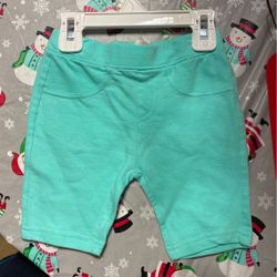 Girls teal shorts (3T)