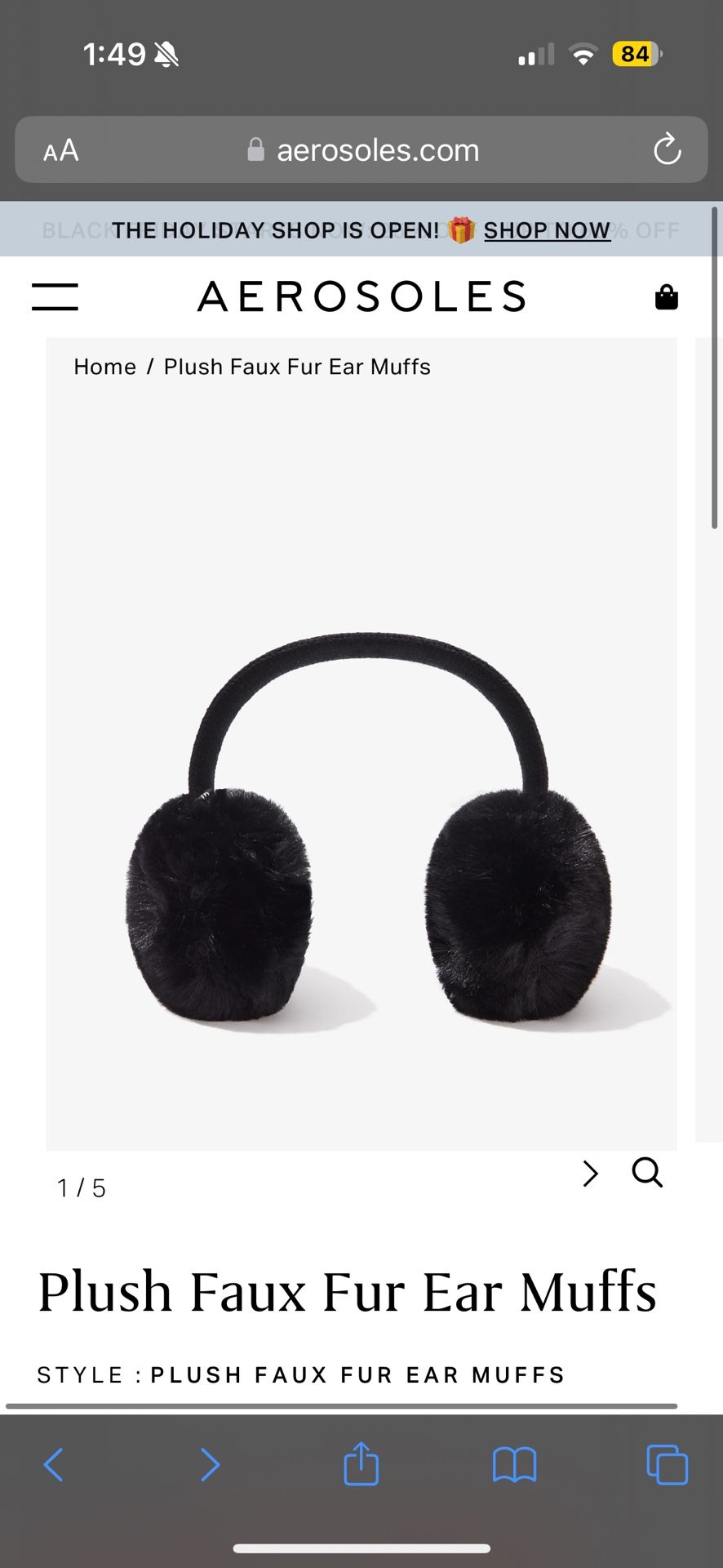 Plush Faux Fur Ear Muffs