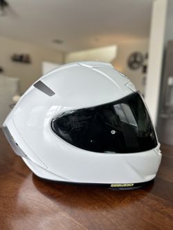 Shoei X14 Gloss White Racing Motorcycle Helmet Size M for Sale in