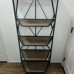 Industrial Metal & Wood Bookshelf – Heavy Duty