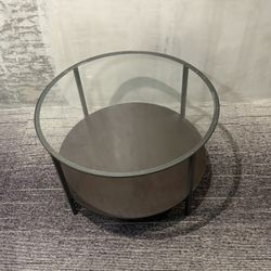 Glass/Wood Coffee Table