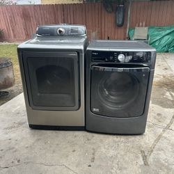 Washer and electric dryer 