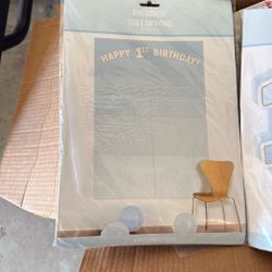 One Blue Party Decor 