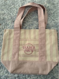 Limited Edition Trader Joe’s Tote Back Color Pastel Pink NWT