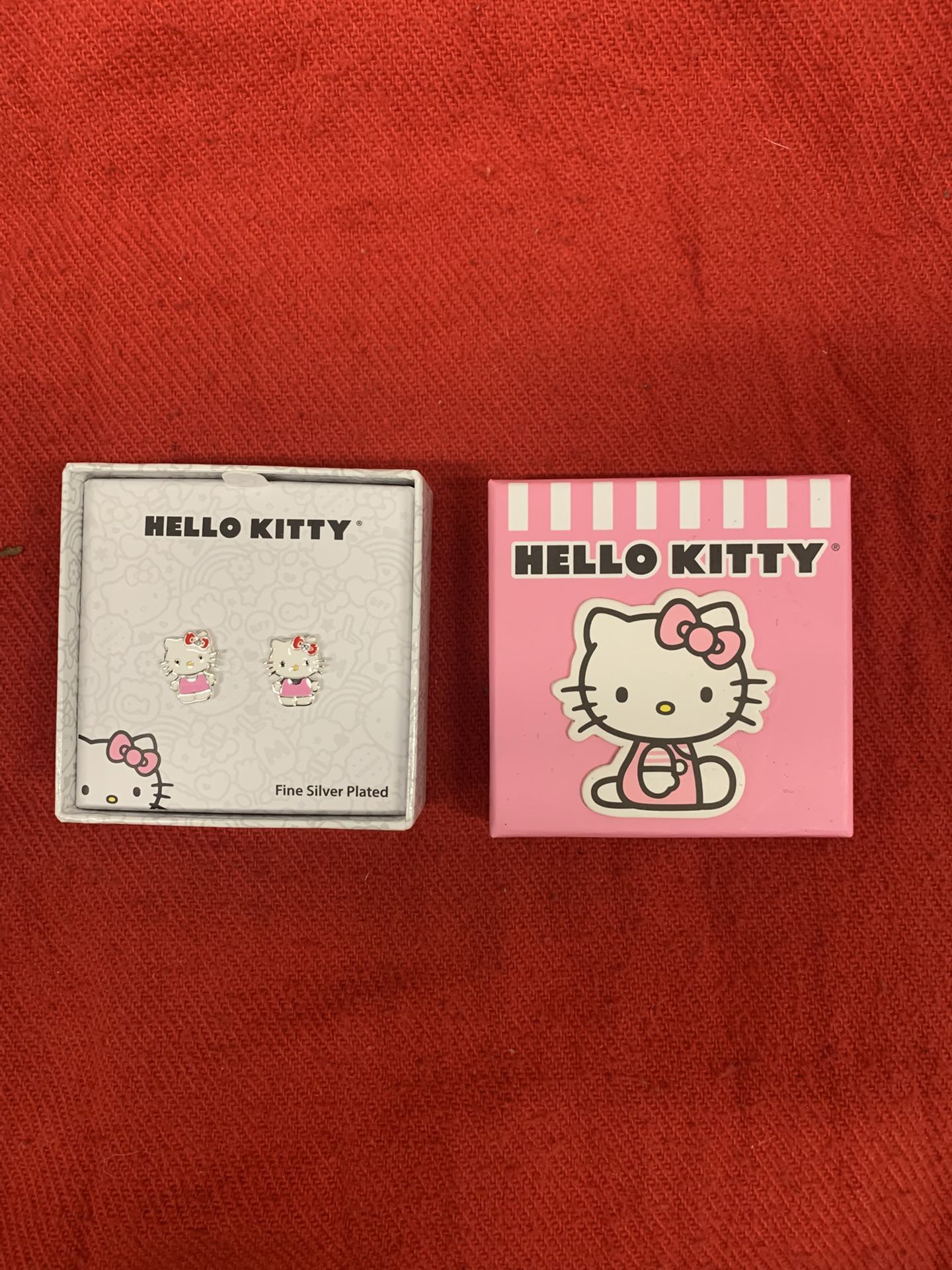 Hello Kitty Fine Silver Plated Earrings