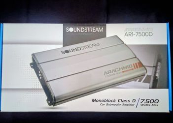 Soundstream 7500 watts Monobloc Class D Amplifier Brand New In The Box