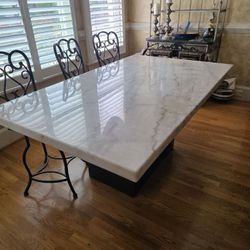 Marble Top Dining Room Table