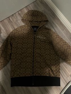 Coach zip up hoodie