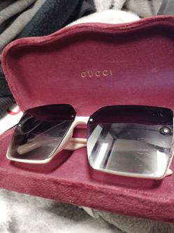 Gucci Oversized Square Sunglasses with Case