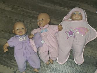 Baby dolls plus shining star glow in the dark doll with bottle (rare) All 3 for $15