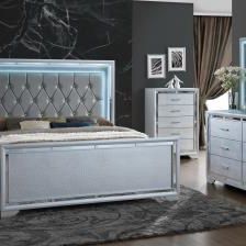 Queen Bedroom set All Pc Led Usb On Nightstand $1900