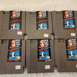 6 Nintendo Super  Mario And Duck Hunt Games 