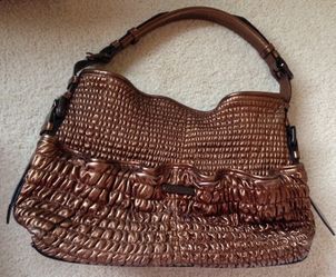 Authentic Burberry leather large handbag