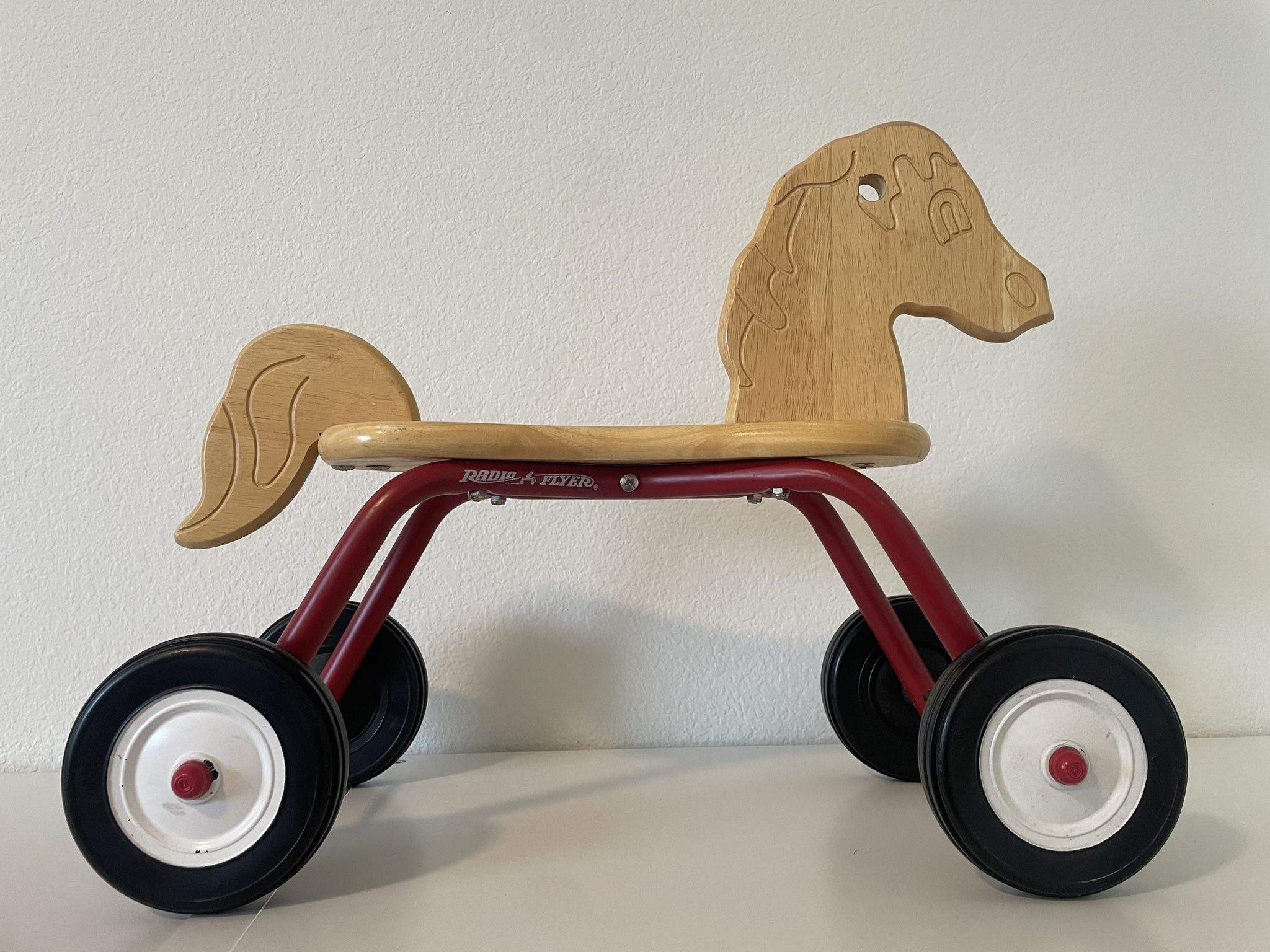 Vintage Radio Flyer Rolling Horse on Wheels Pony Ride Along Ages 1-3 Model 315