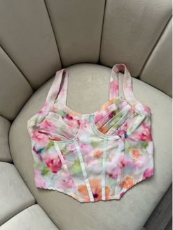 Shein Women’s Multifloral Crop-Top
