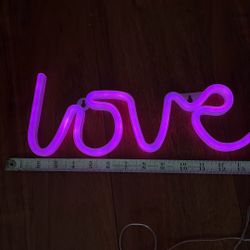 Love Neon Sign Battery Operated