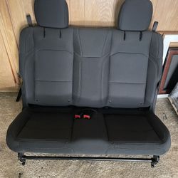 2019 - 2025 Jeep Wrangler OEM JL 2 Door Rear Seat Bench Black Cloth Seats 2nd Row