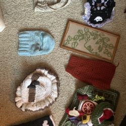 Handmade Crochet Trinkets + Plushie