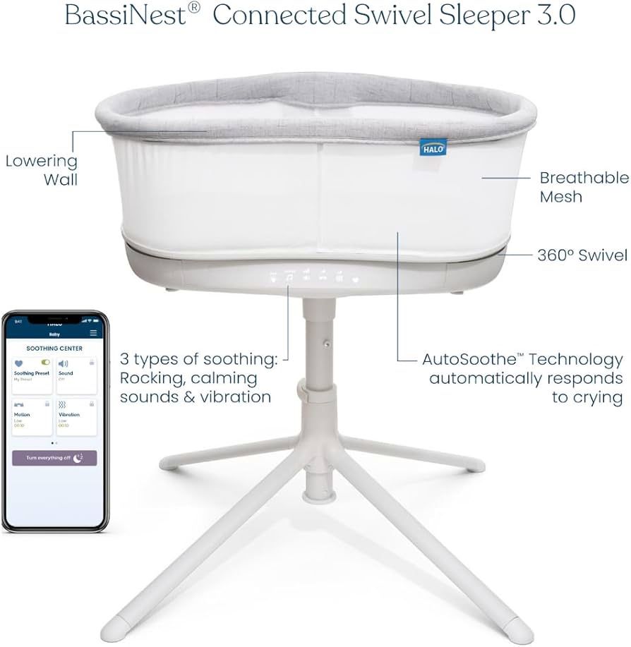 HALO BassiNest Smart Swivel Sleeper 3.0