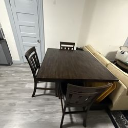 Wooden Table And Chairs