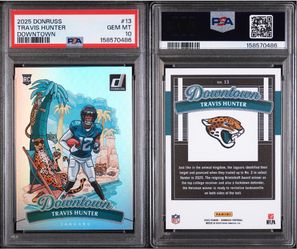 2025 Donruss Travis Hunter Downtown RC PSA 10 #13 - Jaguars