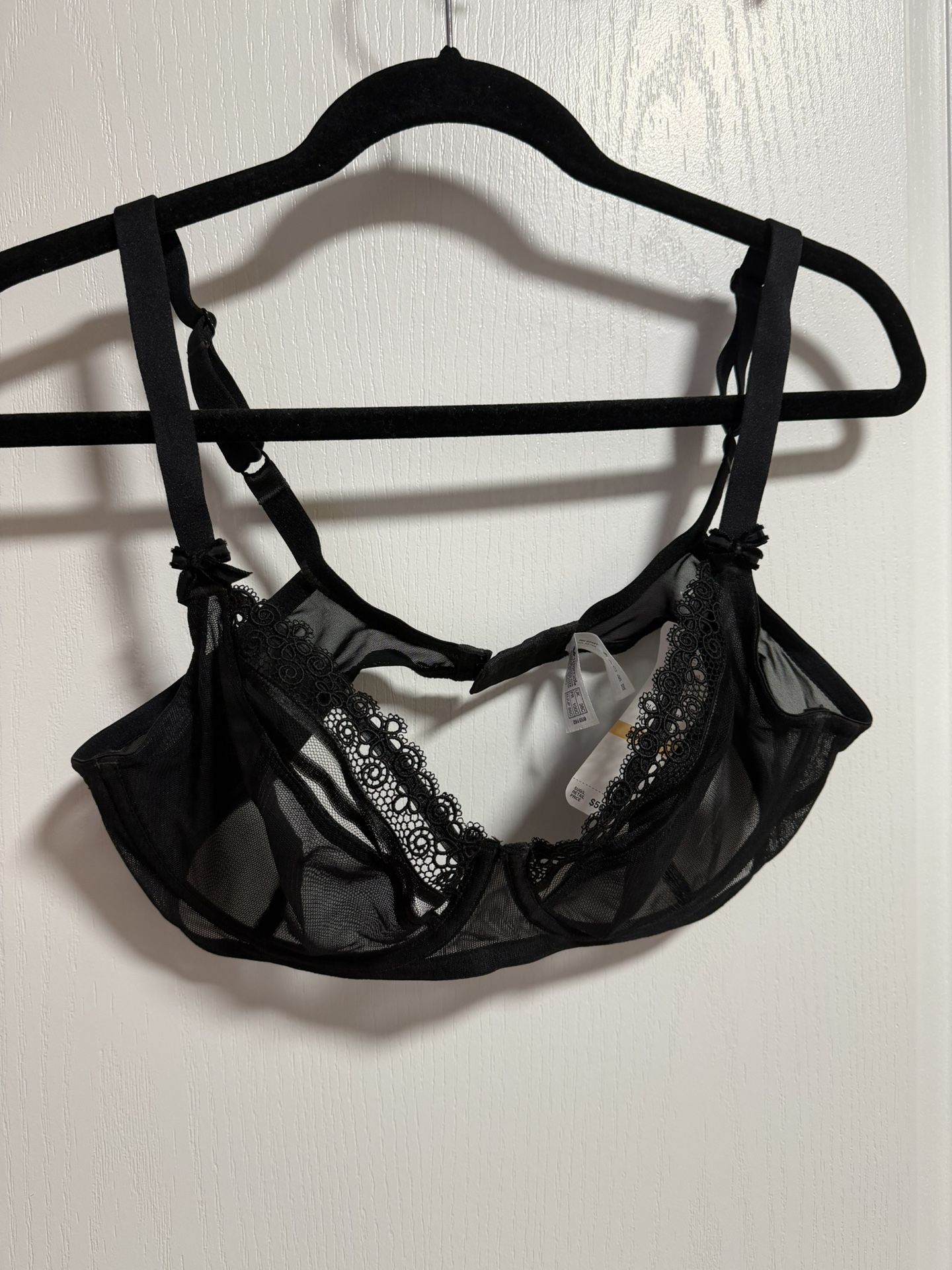Wacoal Black Floral Lace Bra
