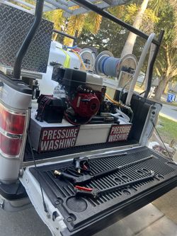 A pressure washing business is for sale.