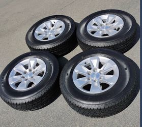 GMC, Silverado, Sierra, Suburban, Tahoe, Yukon any other GMC  or Chevy 6 lug   WHEEL SET - GENERAL GRABBER P255 65 17