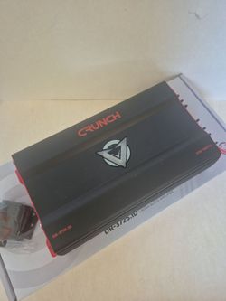 CRUNCH 3725 WATTS MONOBLOCK 1 OHM STABLE BUILT IN CROSSOVER WITH BASS CONTROL CAR AMPLIFIER