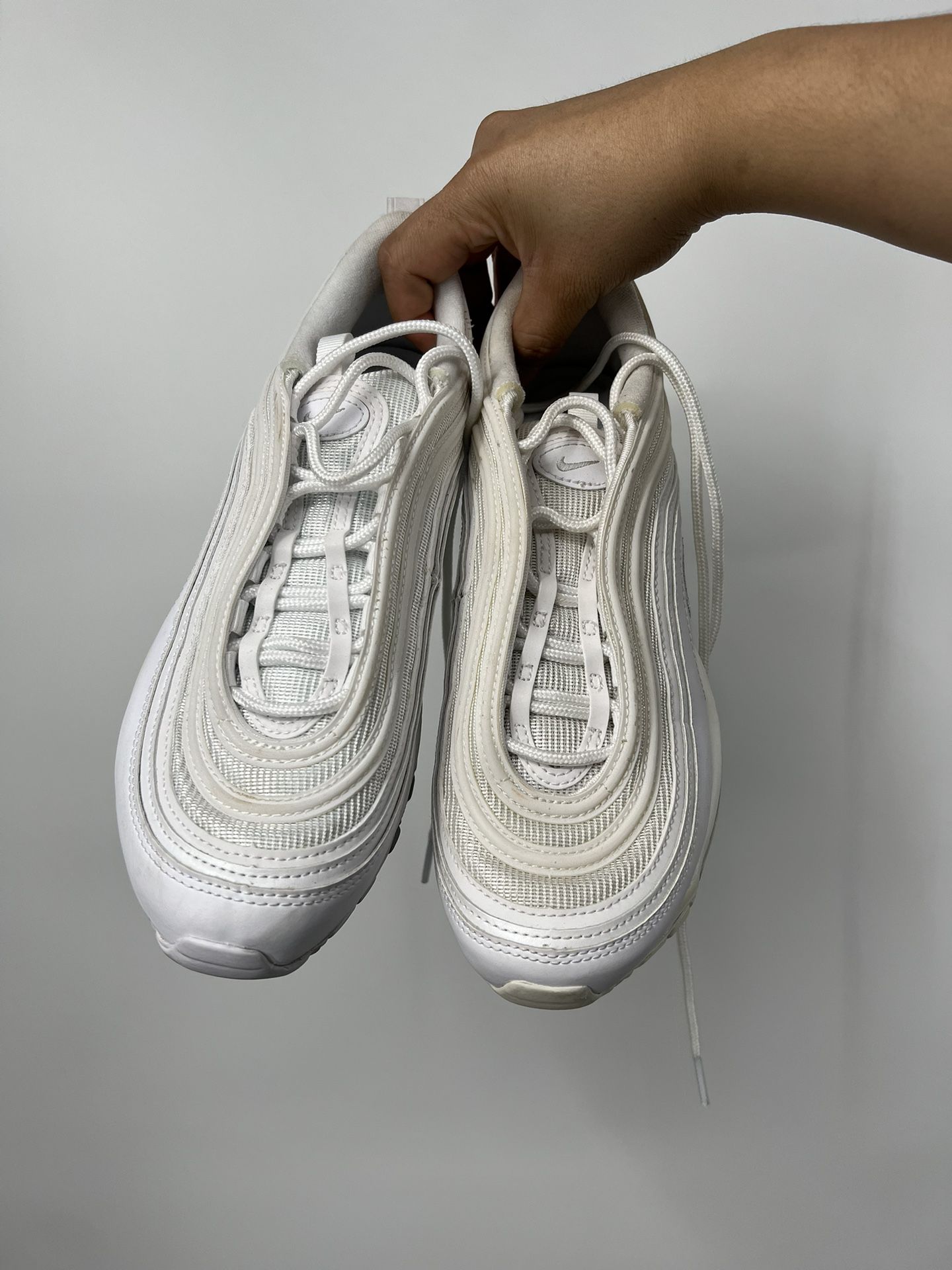 Nike Women's Air Max 97 White Athletic Sneakers Size 8.5