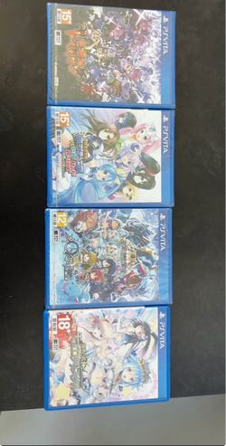 PS Vita Import JRPG Lot (4 Games) – Rare Imports – Trillion, Neptunia, MeiQ, Moero Crystal