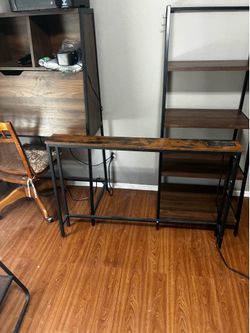 Behind the couch table