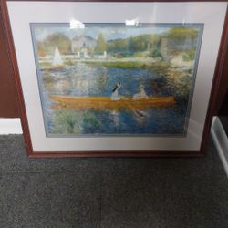 Thomas Kinkade Renoir Girls Boating 