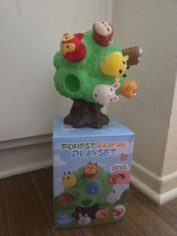 Forest animal playset