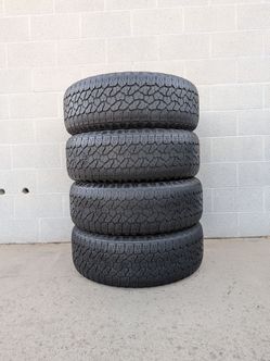 275/60/20 SET OF TIRES USED